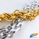 3/4" Multilayer Braided Metallic Cable Chain, CH-115