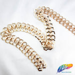 7/8" Gold Infinity Cube-Shaped Chain, CH-117