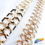 7/8" Gold Infinity Cube-Shaped Chain, CH-117