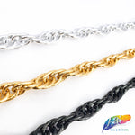 3/8" Multilayer Braided Oval Cable Chain, CH-119