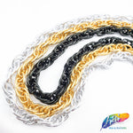 3/8" Multilayer Braided Oval Cable Chain, CH-119