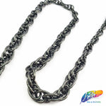 3/8" Multilayer Braided Oval Cable Chain, CH-119