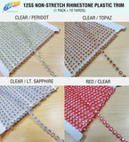 CLOSEOUT! 10 yards of 12ss/3mm Single Row Color Non-Stretch Rhinestone Trim, A-005
