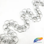 1 1/8" Silver Metallic Overlapping Cable Chain, CH-121