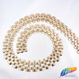 1" Gold Metal Striped Checkered Chain, CH-122