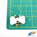 Cream/Black/Yellow Insect Beaded Sequin Patch, BA-108
