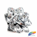 Crystal Flower Rhinestone Patch Applique, BA-082