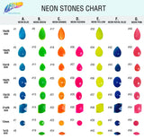 Neon (Matte) Royal Blue Resin Stones
