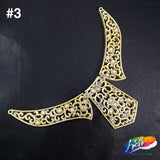Gold AB Plastic Resin Applique, NAS-012