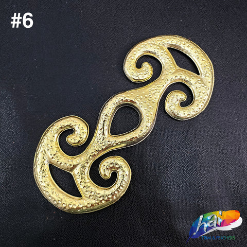 Gold Plastic Resin Applique, NAS-015