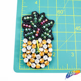 Pineapple Beaded Rhinestone Applique, BA-110