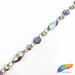3/8" Chained Color AB Stone Trim, ACR-056