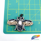 Insect Beaded Rhinestone Patch Applique, BA-100