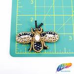 Insect Beaded Rhinestone Patch Applique, BA-100