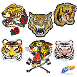 Angry Tiger Embroidered Applique, EMBA-012