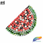 Watermelon Beaded Rhinestone Fruit Patch Applique, BA-109
