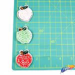 Beaded Apple Patch, BA-131