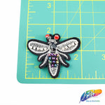 Beaded Rhinestone Insect Appliqué, BA-076