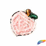 Beaded Apple Patch, BA-131