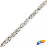 5/8" Rectangle Plastic Stud Trim w/ Rhinestone, PST-009