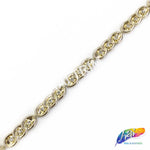 5/8" Rectangle Plastic Stud Trim w/ Rhinestone, PST-009