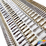 7/8" Silver Oblong Plastic Stud Trim, PST-016