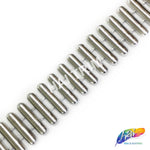 7/8" Silver Oblong Plastic Stud Trim, PST-016