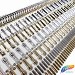 7/8" Silver Oblong Plastic Stud Trim, PST-016