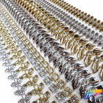 9/16" Wing Plastic Stud Trim w/ Rhinestones, PST-071