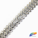 9/16" Wing Plastic Stud Trim w/ Rhinestones, PST-071