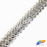 9/16" Wing Plastic Stud Trim w/ Rhinestones, PST-071