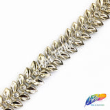 9/16" Wing Plastic Stud Trim w/ Rhinestones, PST-071