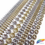 9/16" Double Circle Plastic Stud Trim, PST-084