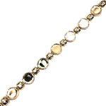 1/2" Round Plastic Stud Trim w/ Rhinestones, PST-097