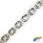 9/16" Double Circle Plastic Stud Trim, PST-084