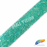 1 1/8" Color AB Chaton Crystal Rhinestone Iron on Trim, IRT-002