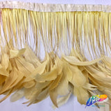 6-8" Stripped Coque Fringe (1/2 Yard)