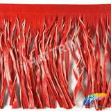 6" Faux Leather Fringe
