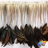 6-8" Stripped Coque Fringe (1/2 Yard)
