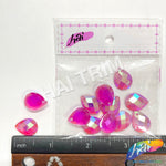 Neon Fuchsia AB Resin Stones