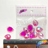 Neon Fuchsia AB Resin Stones