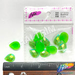 Neon Green AB Resin Stones