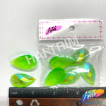 Neon Green AB Resin Stones