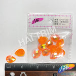 Neon Orange AB Resin Stones