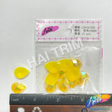 Neon Yellow AB Resin Stones