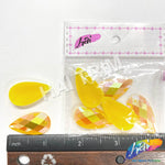 Neon Yellow AB Resin Stones