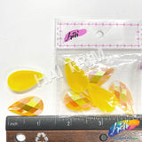 Neon Yellow AB Resin Stones