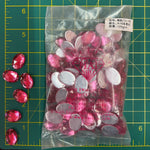 CLOSEOUT! Rose Pink Acrylic Stones (sold per pack), A16