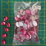 CLOSEOUT! Rose Pink Acrylic Stones (sold per pack), A16