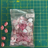 CLOSEOUT! Light Pink Acrylic Stones (sold per pack), A13